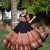 Stunning Black and multicolor Gorgeous fluffy Designer Anarkali gown in Silk Fabric